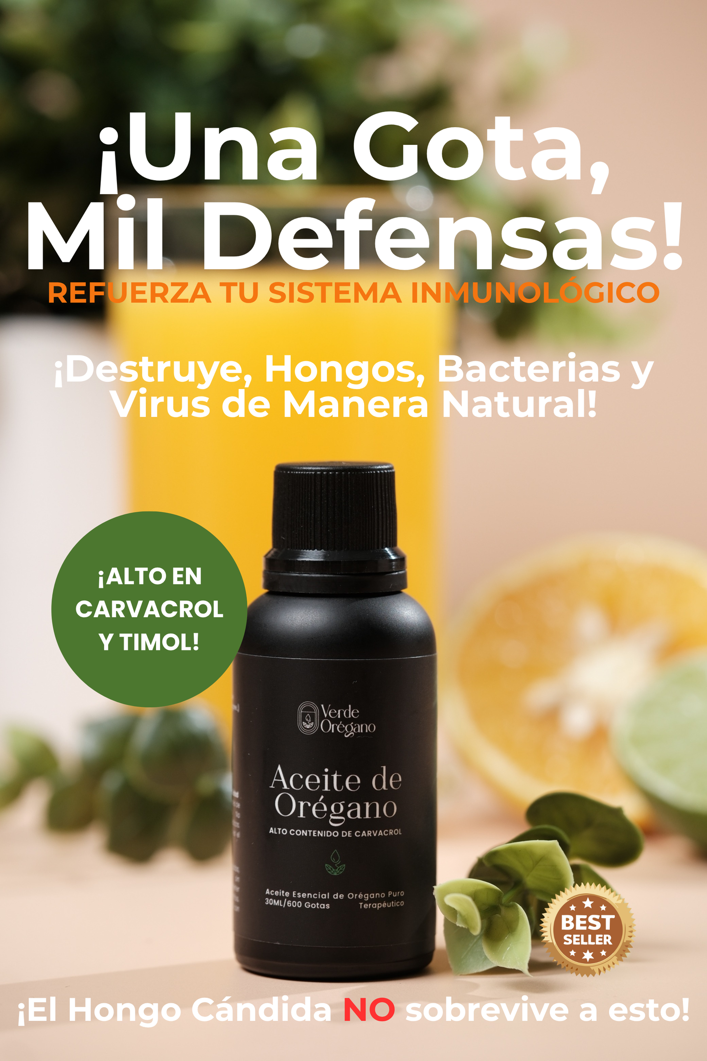 Aceite de Orégano - 100% Puro y Natural - 30 ML